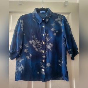 Simply Vera Wang Sheer Shirt Large